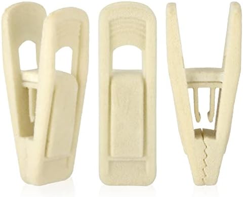 Fluwelen kledinghangerclips, 80 stuks, beige, stevige, fluwelen clips, perfect voor gebruik met smalle fluwelen kledinghangers. Fluwelen kledinghangerclips, 80 stuks, beige, stevige, fluwelen clips, perfect voor gebruik met smalle fluwelen kledinghangers.
