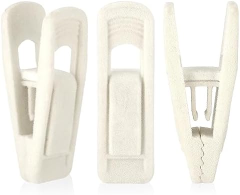 Fluwelen kledinghangerclips, 80 stuks, ivoorkleurige fluwelen broekclips, kledinghangerclips met stevige vingerflock, perfect voor smalle fluwelen kledinghangers. Fluwelen kledinghangerclips, 80 stuks, ivoorkleurige fluwelen broekclips, kledinghangerclips met stevige vingerflock, perfect voor smalle fluwelen kledinghangers.
