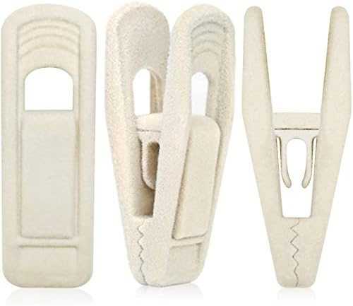 Beige fluwelen kledinghangerclips, 50 stuks, antislip fluwelen rokhangerclips voor ivoorkleurige/beige fluwelen hangers, sterke vingerclips perfect voor dunne fluwelen hangers, rokken, broeken en pakken. Beige fluwelen kledinghangerclips, 50 stuks, antislip fluwelen rokhangerclips voor ivoorkleurige/beige fluwelen hangers, sterke vingerclips perfect voor dunne fluwelen hangers, rokken, broeken en pakken.
