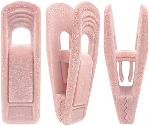 Lichtroze fluwelen hangerclips, 20 stuks, antislip fluwelen clips voor broek- en rokhangers, sterke fluwelen hangerclips Lichtroze fluwelen hangerclips, 20 stuks, antislip fluwelen clips voor broek- en rokhangers, sterke fluwelen hangerclips