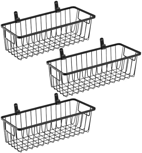 Hangende draadmanden voor aan de muur, draagbare metalen wandmand Hangende draadmanden voor aan de muur, draagbare metalen wandmand